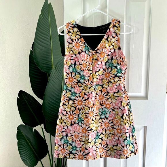 Banana Republic Daisy Multicolored Fit and Flare Dress - Picture 2 of 8